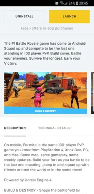 Epic Games android App screenshot 22